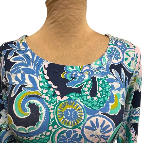 Lilly Pulitzer Sophie Dress UPF 50+ Sirens & Spirits Ruffle Sleeves Resort XXS - Picture 5 of 13